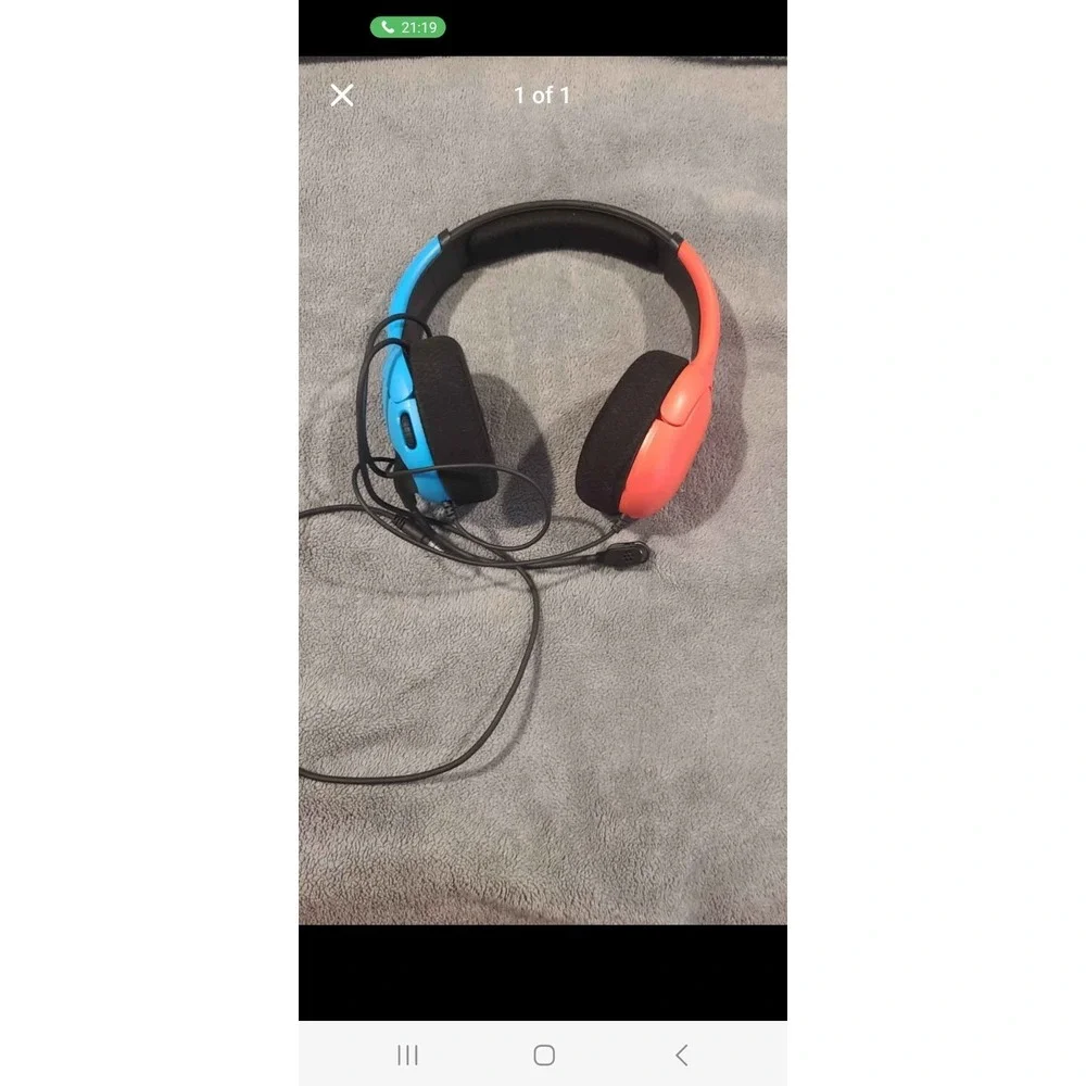 Nintendo Switch Wired Gaming Headset  Airlite Red/Blue